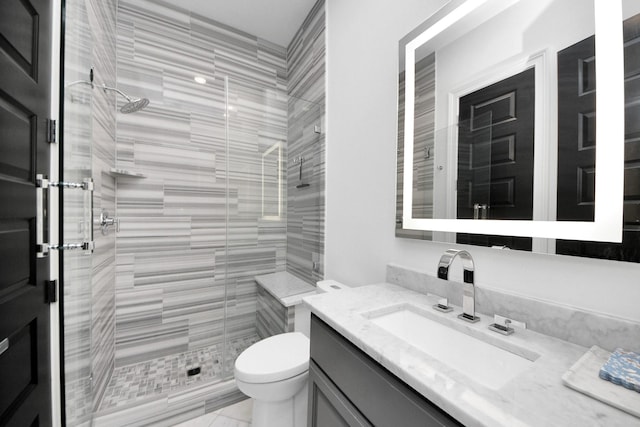 3711 Somerset Commons Ln, Houston, TX 77055 - bathroom with vanity and a stall shower