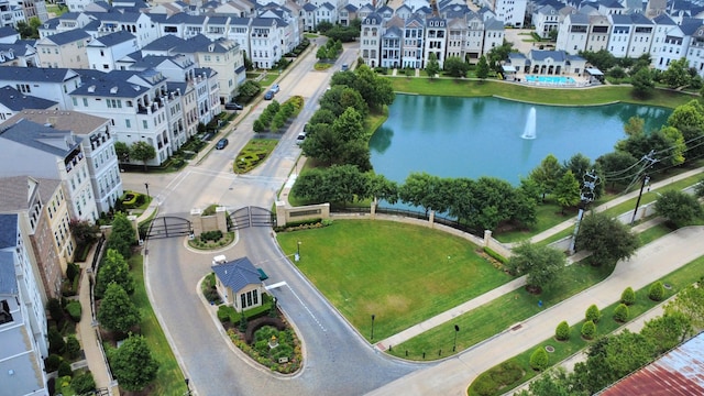 3711 Somerset Commons Ln, Houston, TX 77055 - aerial view of residential area with a large body of water