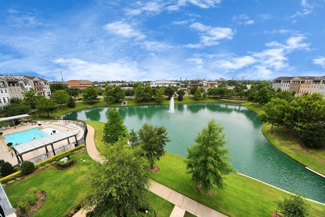 3711 Somerset Commons Ln, Houston, TX 77055 - drone / aerial view of a large body of water and a pool
