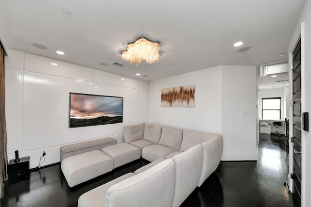 3711 Somerset Commons Ln, Houston, TX 77055 - living room with recessed lighting and a chandelier