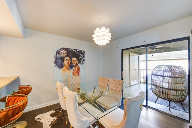 8100 Cambridge St Unit 114, Houston, TX 77054 - dining area with wood finished floors