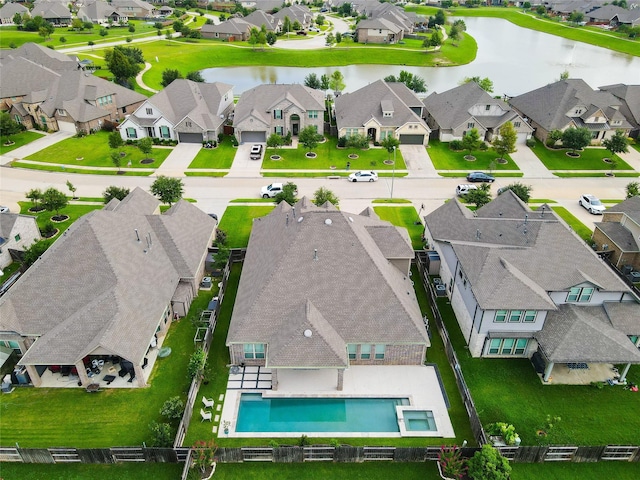 15415 Wildpoint Dr, Cypress, TX 77429 - aerial view of residential area with a large body of water