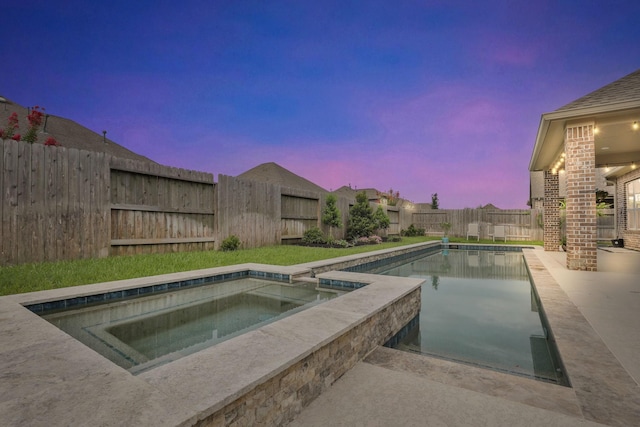 15415 Wildpoint Dr, Cypress, TX 77429 - view of pool featuring an in-ground hot tub and a fenced backyard