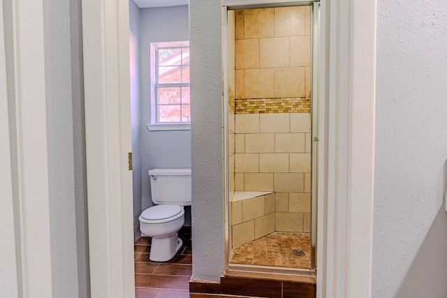4218 E Terrace Creek Cir, Houston, TX 77014 - bathroom with a shower stall and wood finished floors