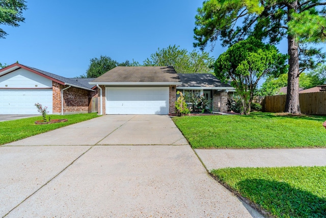 4218 E Terrace Creek Cir, Houston, TX 77014 - ranch-style home with brick siding, driveway, and a garage