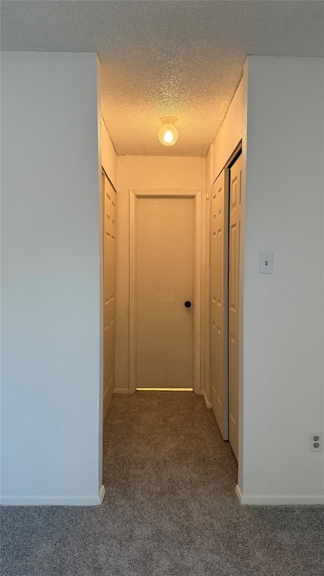 12922 Wirevine Ln, Houston, TX 77072 - hallway with carpet and a textured ceiling