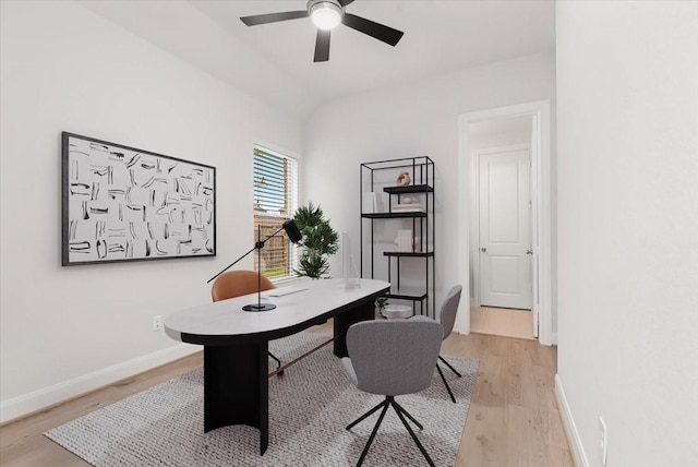 12831 Raemoir Dr, Humble, TX 77346 - office space with light wood-style flooring and ceiling fan