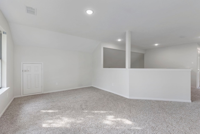 1815 Moston Dr, Spring, TX 77386 - additional living space with carpet, recessed lighting, and lofted ceiling