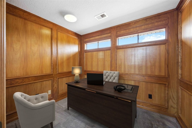 2701 11th St N, Texas City, TX 77590 - carpeted office featuring wood walls