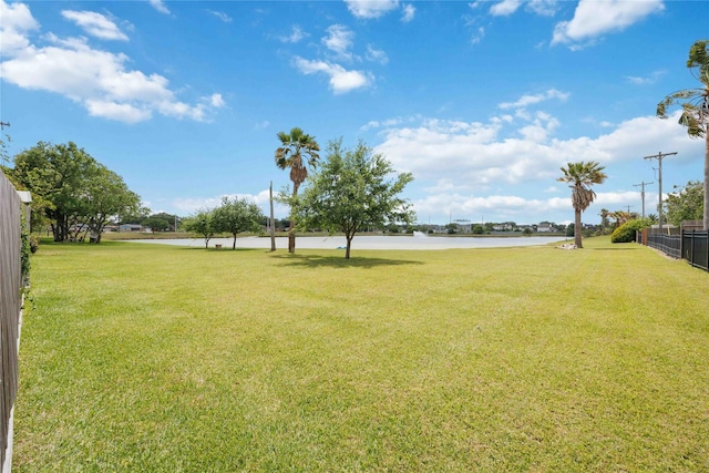 2701 11th St N, Texas City, TX 77590 - view of yard featuring a water view