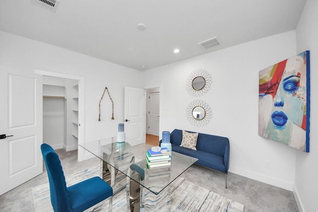 4415 Coke St Unit B, Houston, TX 77020 - carpeted office space with baseboards and recessed lighting