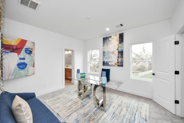 4415 Coke St Unit B, Houston, TX 77020 - carpeted office with baseboards and recessed lighting