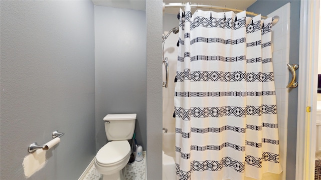18118 Castle Rain Dr, Humble, TX 77346 - full bath with toilet and a shower with shower curtain