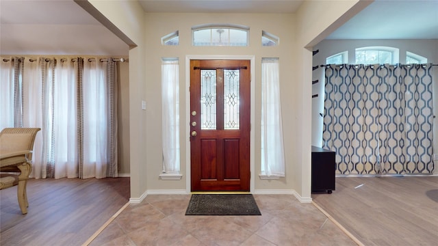 18118 Castle Rain Dr, Humble, TX 77346 - entrance foyer featuring light wood-style floors
