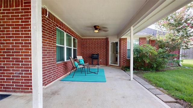 18118 Castle Rain Dr, Humble, TX 77346 - view of patio / terrace with grilling area