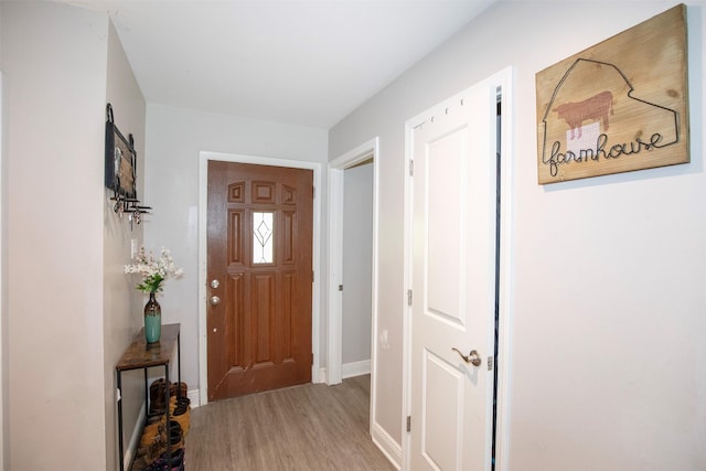 6203 Wickwillow Ln, Alvin, TX 77511 - foyer with wood finished floors and baseboards