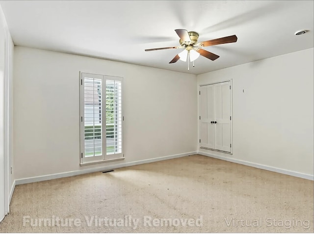 2618 Fontana Dr, Houston, TX 77043 - unfurnished room with carpet floors and ceiling fan