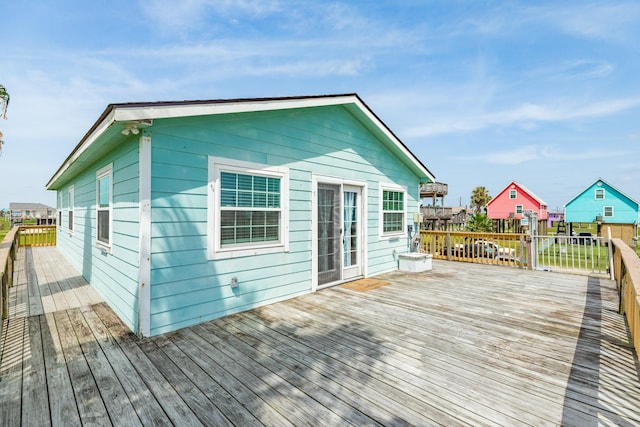 430 Jettyview Rd, Surfside Beach, TX 77541 - view of wooden deck