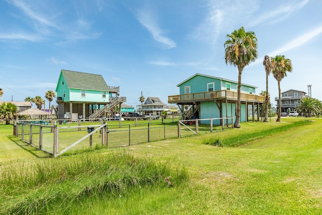 430 Jettyview Rd, Surfside Beach, TX 77541 - view of yard featuring stairway