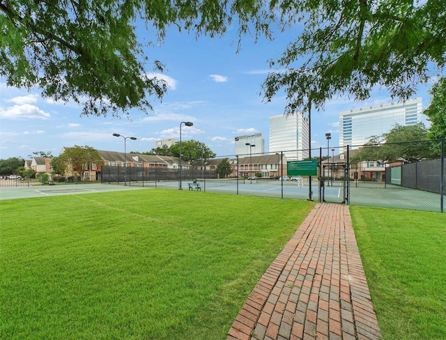 1691 W Sam Houston Pkwy S, Houston, TX 77042 - surrounding community with a tennis court