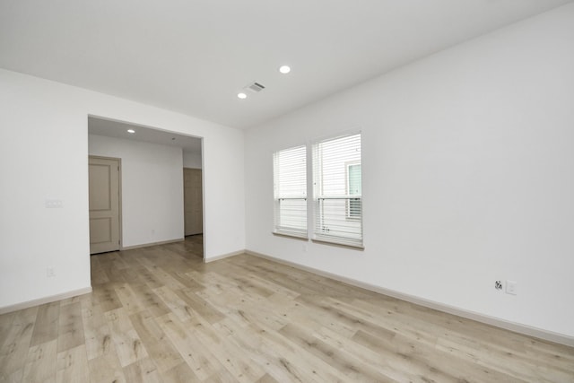 2119 Esther Dr, Houston, TX 77088 - empty room featuring recessed lighting and light wood-type flooring