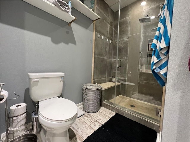 3001 Murworth Dr Unit 1603, Houston, TX 77025 - full bath featuring a stall shower and wood finished floors