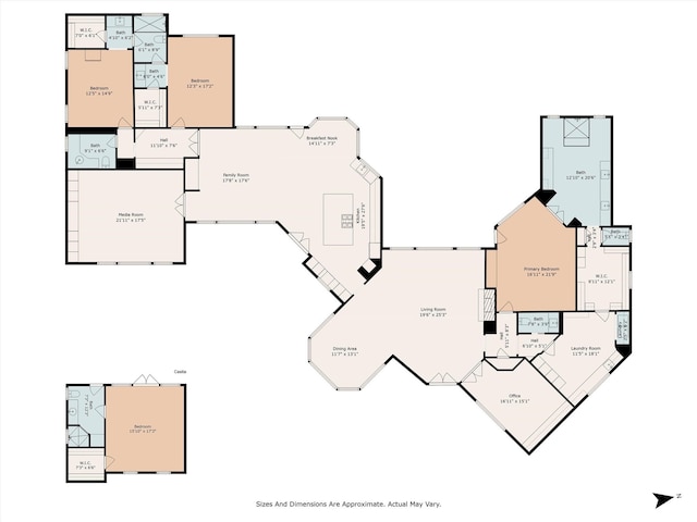 134 Trinity Oaks Ct, The Woodlands, TX 77381 - view of floor plan / room layout