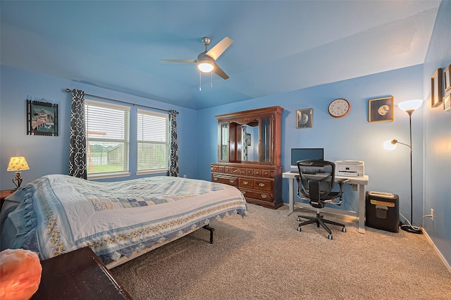 22618 Cremona Village Trl, Katy, TX 77449 - carpeted bedroom with an office area and ceiling fan