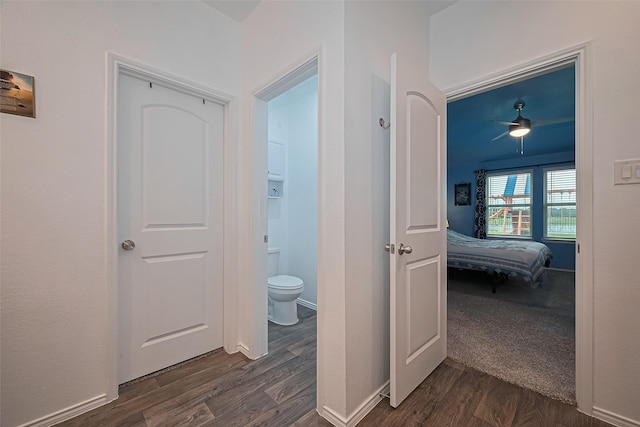 22618 Cremona Village Trl, Katy, TX 77449 - hall featuring dark wood-style floors