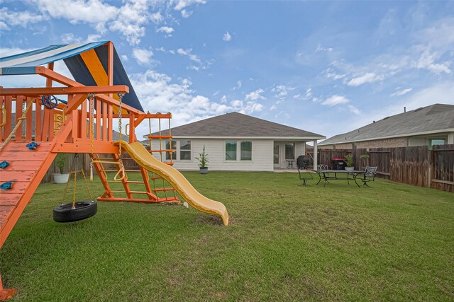 22618 Cremona Village Trl, Katy, TX 77449 - view of play area featuring a fenced backyard