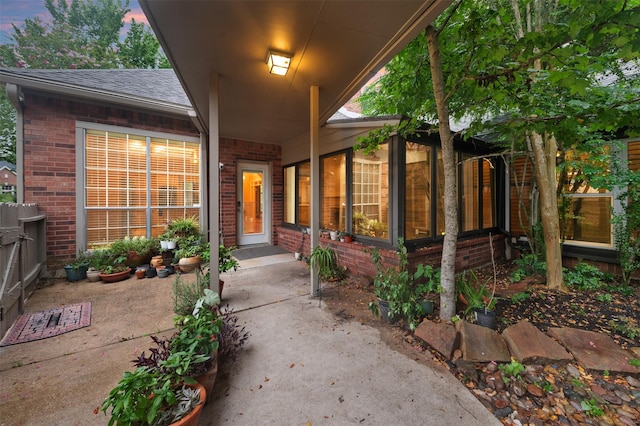 11603 Orchard Mountain Dr, Houston, TX 77059 - property entrance featuring brick siding and a shingled roof