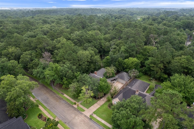 11603 Orchard Mountain Dr, Houston, TX 77059 - aerial overview of property's location featuring a heavily wooded area