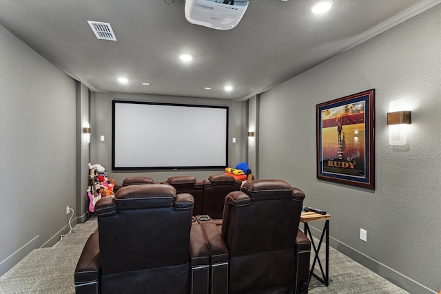 15714 Park Poetry Ct, Cypress, TX 77433 - home theater featuring carpet flooring and recessed lighting