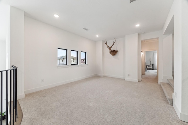 15714 Park Poetry Ct, Cypress, TX 77433 - spare room with light carpet and recessed lighting