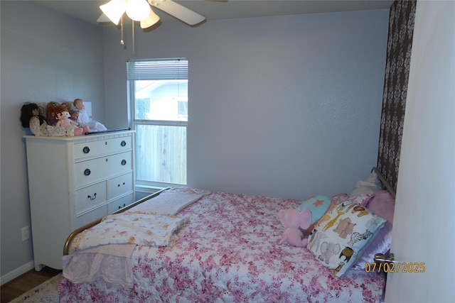 305 Duprie Dr, Brenham, TX 77833 - bedroom featuring ceiling fan