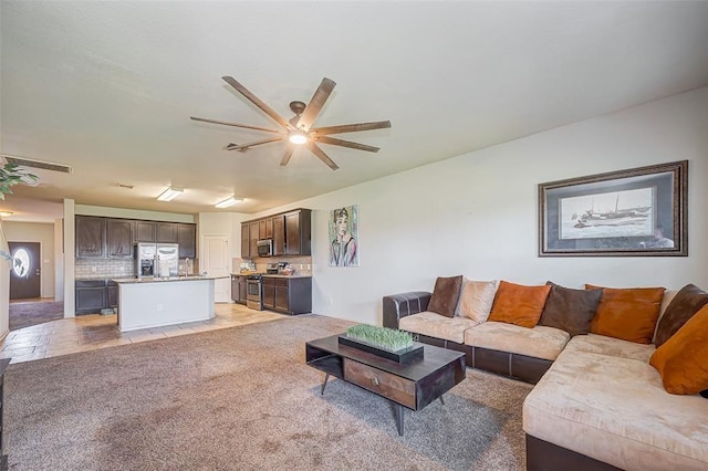 4006 Vicenza Ave, Katy, TX 77493 - living room with a ceiling fan