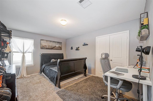4006 Vicenza Ave, Katy, TX 77493 - bedroom with a desk, carpet, and a closet