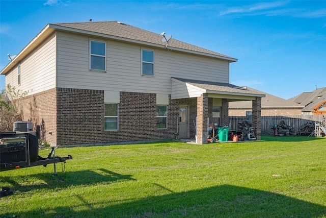 4006 Vicenza Ave, Katy, TX 77493 - back of house with brick siding