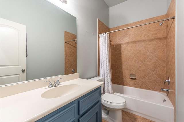 3211 Rock Brook Falls Ln, League City, TX 77573 - bathroom featuring vanity, shower / bath combination with curtain, and tile patterned floors