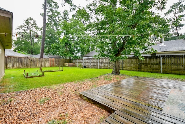 17010 Kings Walk Ln, Houston, TX 77070 - fenced backyard with a deck