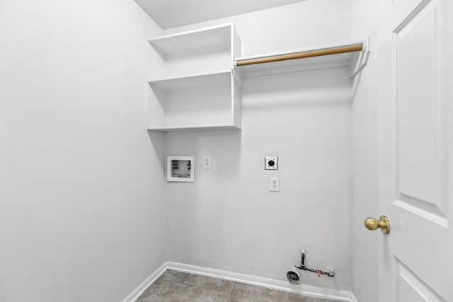 20907 Divellec Ln, Spring, TX 77388 - laundry area featuring gas dryer hookup, washer hookup, electric dryer hookup, and light tile patterned floors