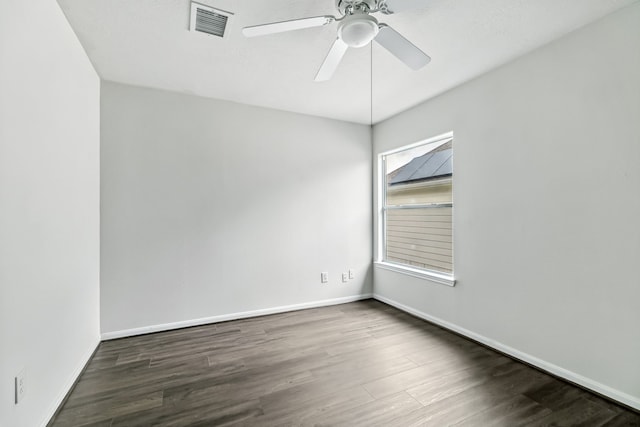 20907 Divellec Ln, Spring, TX 77388 - spare room featuring wood finished floors and ceiling fan