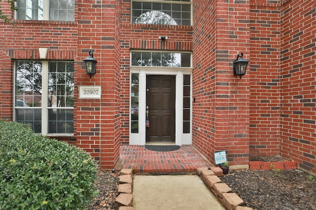 20907 Divellec Ln, Spring, TX 77388 - entrance to property featuring brick siding