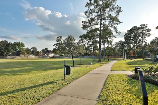 20907 Divellec Ln, Spring, TX 77388 - view of community with a yard