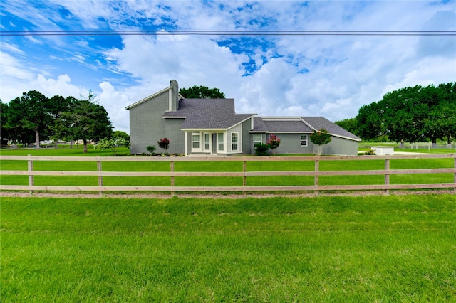 6606 Williams School Ct, Needville, TX 77461 - view of front of house with a chimney