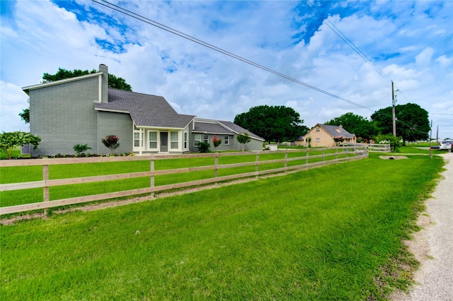 6606 Williams School Ct, Needville, TX 77461 - view of side of home with a chimney