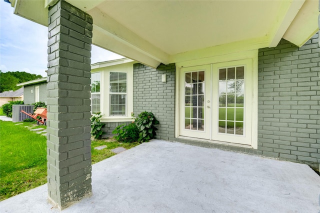 6606 Williams School Ct, Needville, TX 77461 - view of patio / terrace with french doors