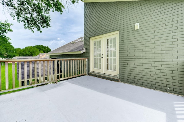 6606 Williams School Ct, Needville, TX 77461 - view of patio / terrace featuring french doors