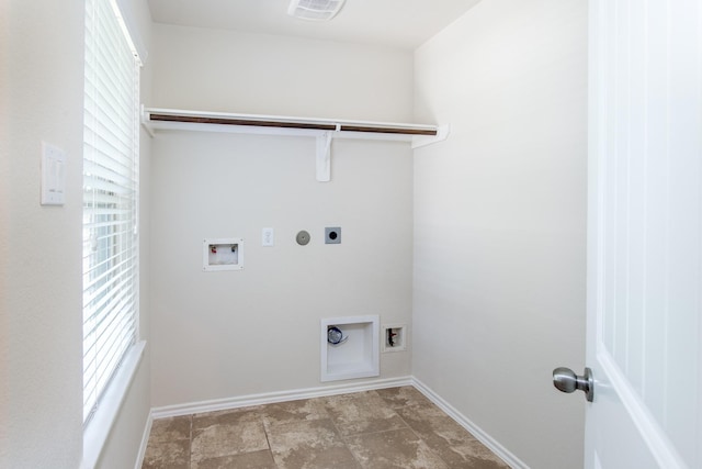 14039 Embry Stone Ln, Houston, TX 77047 - laundry area featuring electric dryer hookup, hookup for a washing machine, and hookup for a gas dryer