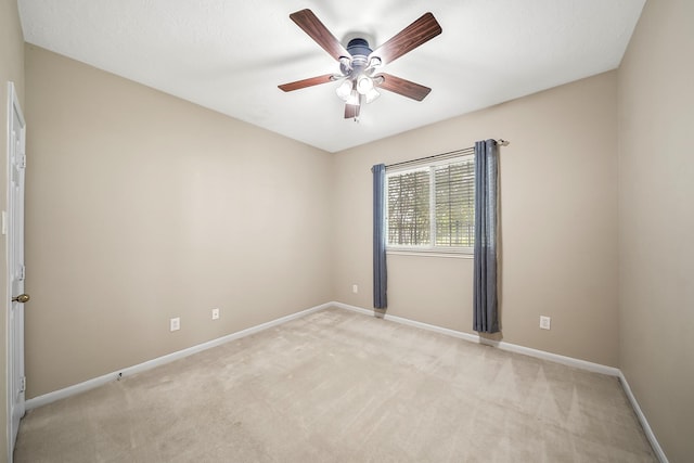 3343 Summerwood Ln, Pearland, TX 77584 - spare room featuring a ceiling fan and light carpet